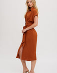 The Rachel Button Down Midi Dress