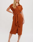 The Rachel Button Down Midi Dress