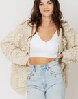 The Riah Pom Pom Sweater Cardigan