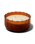 The Ripple Ribbed Glass Candle