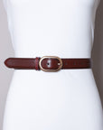 The Rosegold Oval Buckle Belt