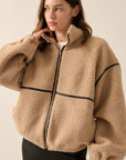 The Darla Sand Sherpa Jacket
