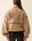 The Darla Sand Sherpa Jacket