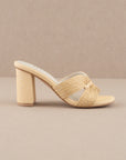 The Santiago Raffia Heel