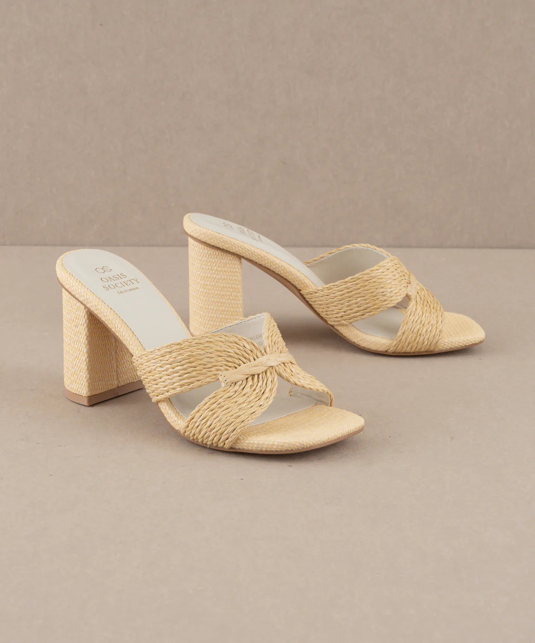 The Santiago Raffia Heel