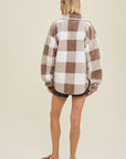 The Shanae Plaid Sherpa Jacket