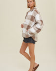 The Shanae Plaid Sherpa Jacket