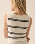 The Laney White Ribbed Crop Top