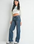The Layla Dark Denim Relaxed Straight Leg Jeans