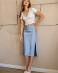 The Raini Cropped Button Top