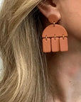The Geometric Clay Statement Earrings