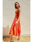 The Karmen Sunset Beaded Maxi Dress