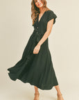 The Tess Button Down Linen Dress