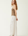 The Talia Tapenade Halter Sweater Top