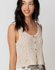 The Kila Crochet Buttondown Top