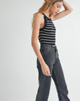 The Ember Striped Halter Tank