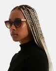 The Lulu Tortoise Rose Gold Sunglasses by Komono