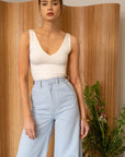 The Twila White Crop Top