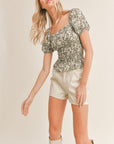 The Sweet Escape Smocked Top