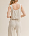 The Roadtrip Linen Tank + Pants Set - Sold Separately
