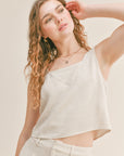 The Roadtrip Linen Tank + Pants Set - Sold Separately