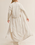 The Roadtrip Linen Maxi Jacket