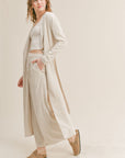 The Roadtrip Linen Maxi Jacket