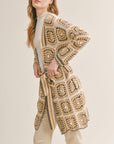The Bliss 70's Crochet Cardigan