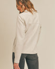 The Glad You Came Vegan Suede Jacket