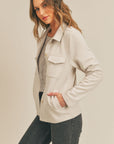 The Glad You Came Vegan Suede Jacket