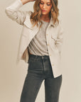 The Glad You Came Vegan Suede Jacket
