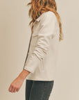 The Glad You Came Vegan Suede Jacket