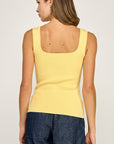 The Valora Sweetheart Buttoned Top