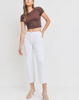 The Vicki High Rise Straight Jeans