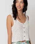 The Kila Crochet Buttondown Top