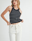 The Ember Striped Halter Tank