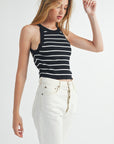 The Ember Striped Halter Tank