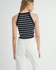 The Ember Striped Halter Tank