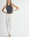 The Ember Striped Halter Tank