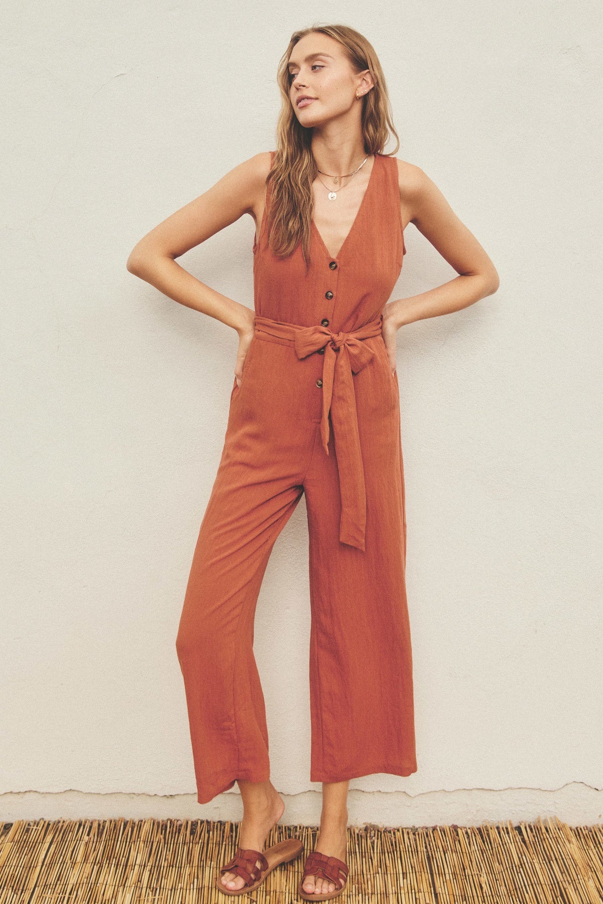 The Amara Belted Jumpsuit