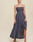 The Zuri Smocked Bodice Maxi Dress