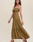 The Zuri Smocked Bodice Maxi Dress