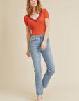 The Maddie Classic Slim Straight Jeans by Just Black Denim
