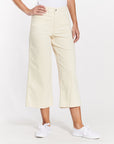 The Greer Corduroy Cropped Wide Leg Pants by OAT NY