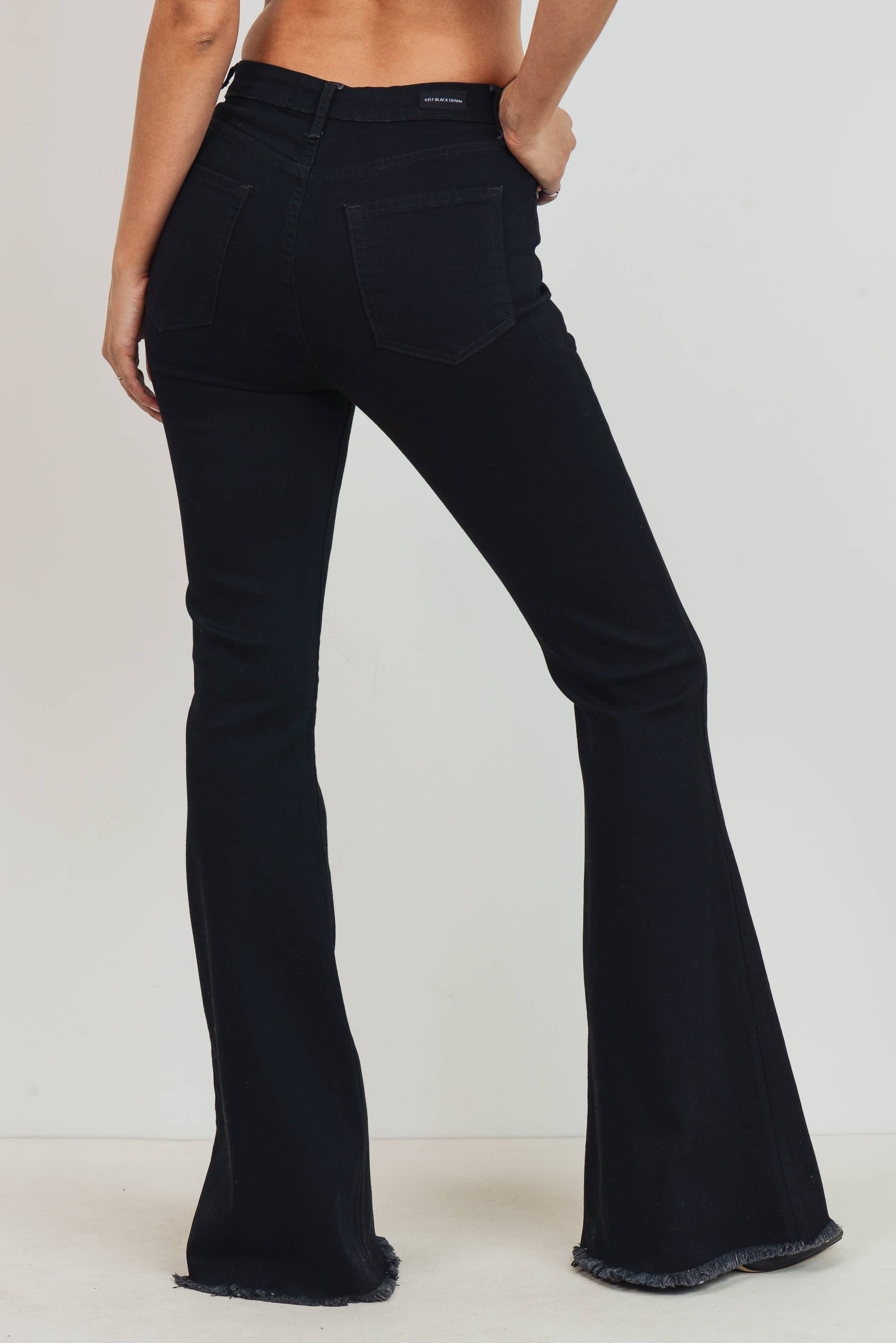 The Classic High Rise Bell Bottom Jeans By Just Black Denim