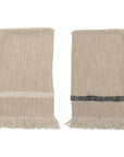 Woven Cotton Striped Tea Towels