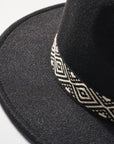 The Rhombus Print Panama Hat