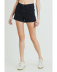 The Weekend Black Jean Shorts by Just Black Denim