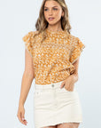 The Vera Ruffle Sleeve Top