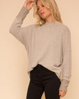 The Fara Brushed Hacci Dolman Sleeve